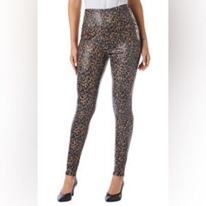 NEW - K. Jordan Womens Animal Printed Faux Leather Leggings